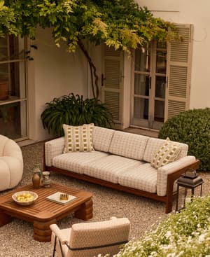 Marcia Outdoor Sofa - Geometric - Grey - Listing Image