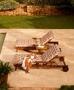 Ardingly Outdoor Chaise Lounger - Cactus Floral - Listing Image