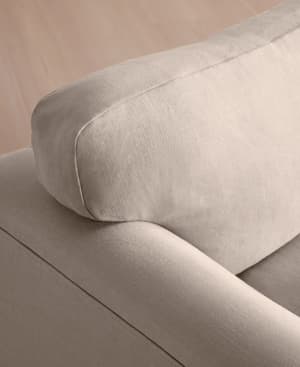 Reya Two Seater Sofa - Linen - Bisque - Hover Image