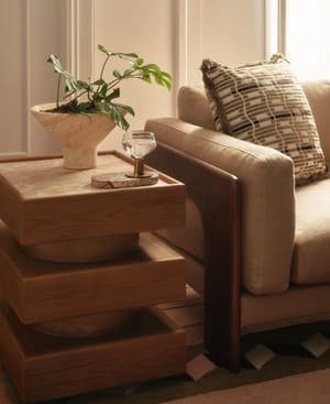 Flynn Side Table - Lacorado Marble - Hover Image