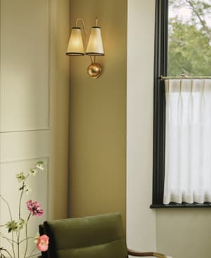 Clarke Wall Light - Antiqued Brass - Hover Image