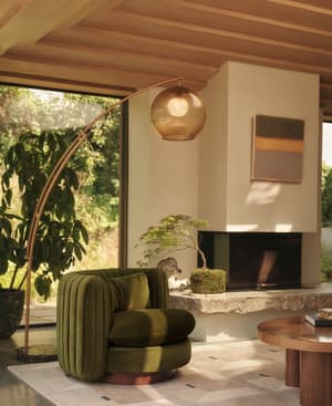Vivienne Armchair - Velvet - Olive - Listing Image