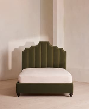 Gerrard Bed - Full - Velvet - Olive - US - Hover Image