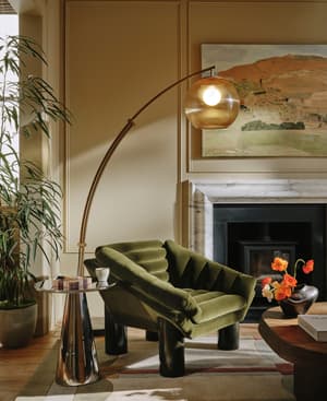 Orson Armchair - Velvet - Olive - Listing Image
