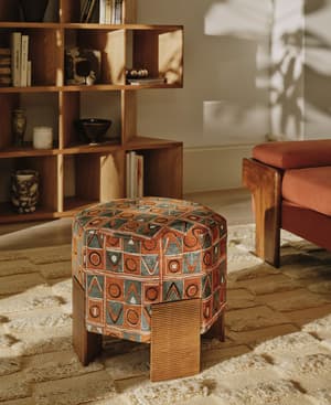 Alvin Footstool - Lumi Jacquard - US - Hover Image