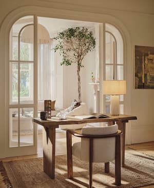 Calne Desk - Aged Oak - 140cm - Hover Image
