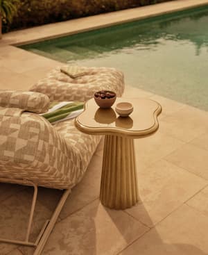 Dayton Outdoor Side Table - Concrete - Ochre - Listing Image