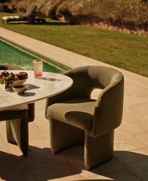 Morrell Outdoor Dining Chair - Linen - Sage - US - Listing Image