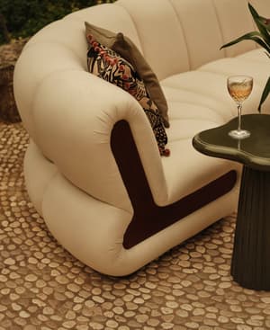 Noelle Outdoor Sectional - Curved - Four Seater Sofa - Off White - US - Hover Image