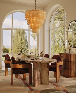 Rosaline Dining Table - Rosso Orobico - Listing Image