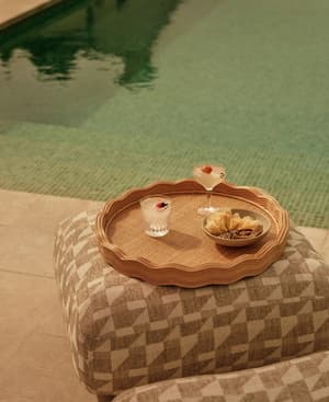 Pangbourne Rattan Tray - Round - Listing Image