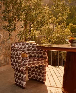 Morrell Outdoor Dining Chair - Geometric - Maroon - US - Listing Image