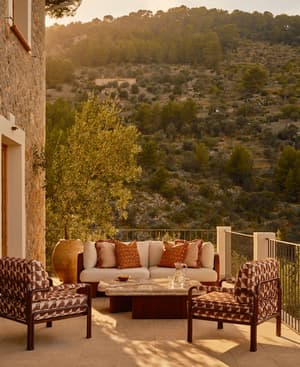 Odell Outdoor Three Seater Sofa - Off White - US - Listing Image