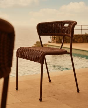 Pair of Lisson Outdoor Dining Chairs - Bordeaux - Listing Image