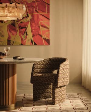 Morrell Dining Chair - Fulton Jacquard - Sage - UK - Listing Image