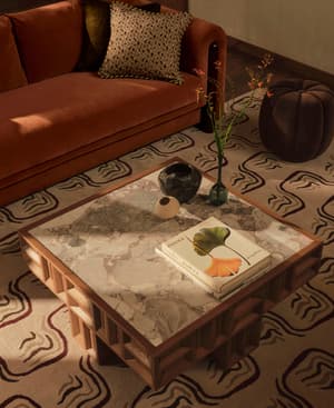 Ivy Coffee Table - Italian Ocean Grey Marble - Listing Image