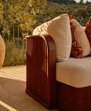 Odell Outdoor Sofa - Corner Module - Off White - US - Hover Image