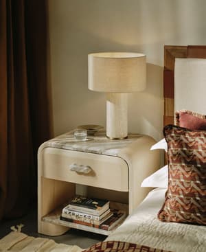 Adria Bedside Table - Terra Bianca Marble - Listing Image