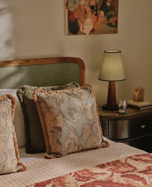 Oakley Square Cushion - Stone - Hover Image