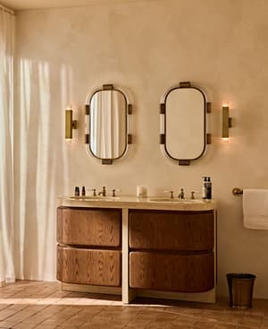 Tivoli Double Vanity - Travertine Marble - Listing Image
