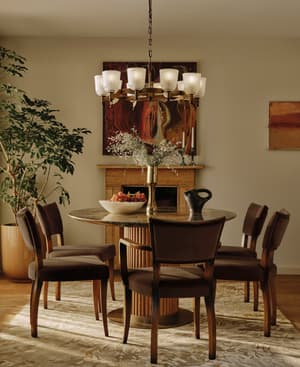 Pair of Molina Dining Chairs - Velvet - Chocolate - US - Listing Image