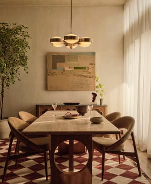 Elliot Dining Table - Travertine - Listing Image