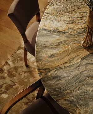 Murcell Oval Dining Table - Blue Quartzite - Listing Image