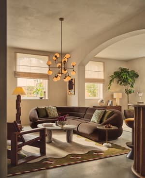 Edison Sectional Sofa - L-Shape Sofa - Velvet - Chocolate US - Listing Image