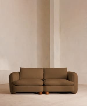 Vivienne Modular Sofa - Three Seater - Linen - Ochre - Listing Image