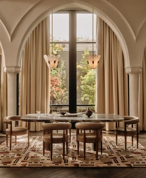 Amos Dining Table - Rosso Luana - Listing Image