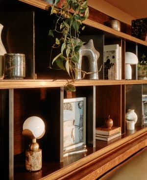 Lola Bookends - Dark Emperador Marble - Hover Image