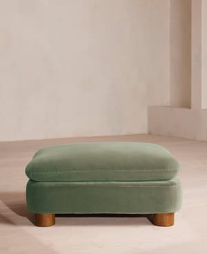 Vivienne Ottoman - Velvet - Seafoam - US - Hover Image