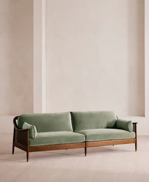 Atlanta Four Seater Sofa - Velvet - Seafoam - UK - Listing Image