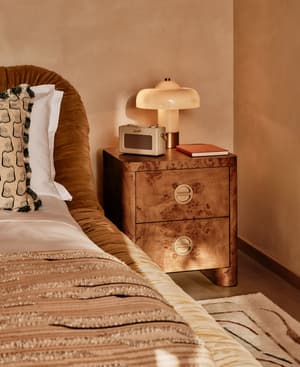 Warwick Bedside Table - Mappa Burl - Listing Image