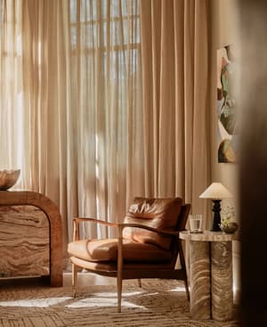 Tisbury Side Table - Fantasy Brown Marble - Hover Image