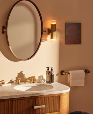 Tuxford Adjustable Wall Mirror - Antique Brass - Listing Image