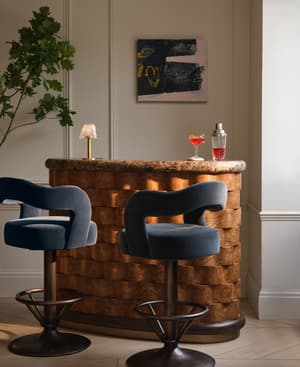 Rory Barstool - Velvet - Grey Blue - Listing Image