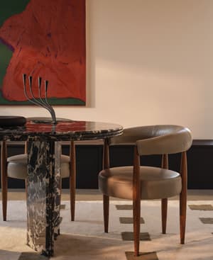 Fergus Dining Chair - Fern Leather - US - Listing Image