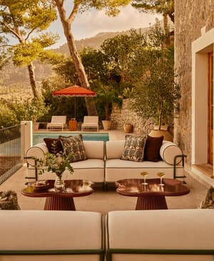 Gaspard Outdoor Sofa - Three Seater - Off White - UK - Listing Image