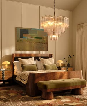 Hallie Bench - Velvet - Olive - US - Listing Image