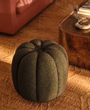 Sofia Footstool - Boucle Jacquard - Marine - US - Listing Image