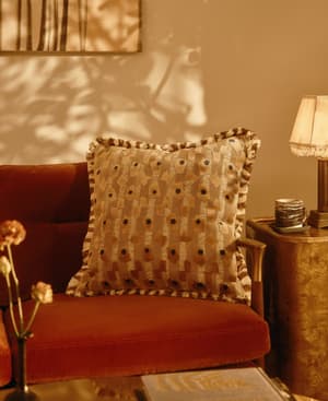 Jeremiah Square Cushion - Caramel - Listing Image