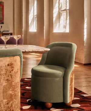 Poline Dining Chair - Velvet - Seafoam - UK - Listing Image