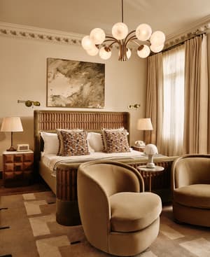 Devon Bed - Queen - Velvet - Lichen - US - Listing Image