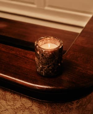 Leather & Oud Candle - Dark Emperador Marble - 250g - Member Exclusive - Listing Image