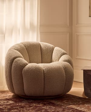 Garret Armchair - Boucle - Natural - US - Listing Image