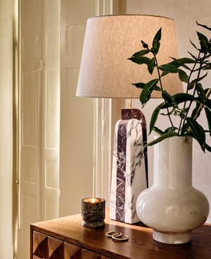 Darcy Marble Table Lamp - White - US - Listing Image