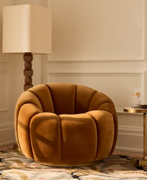 Garret Armchair - Velvet - Mustard - Listing Image