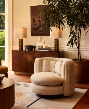 Vivienne Armchair - Boucle - Natural - Hover Image