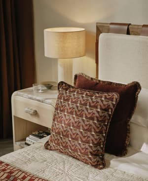 Fulton Square Cushion - Bordeaux - Listing Image